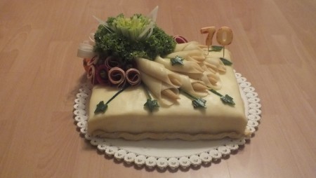 Narodeninová k 70-tke: 40 € (rozmer 23 cm x 25 cm)